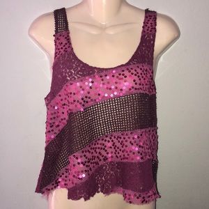   Free People Sequin Crop Tank